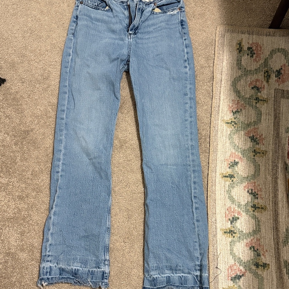 Rag & Bone Light Blue Straight Leg Jeans
